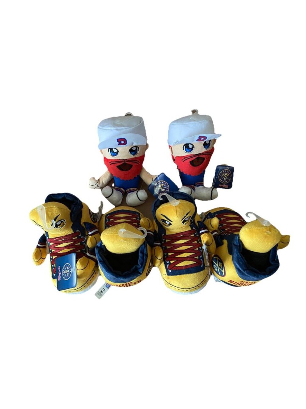 Denver Nugget Bleacher Creatures/Lot Of 6- Maxie The Miner(2), Kuricha (4)